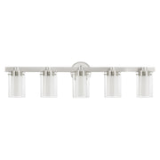 Manhattan 5-Light Bath Vanity Light in Brushed Nickel