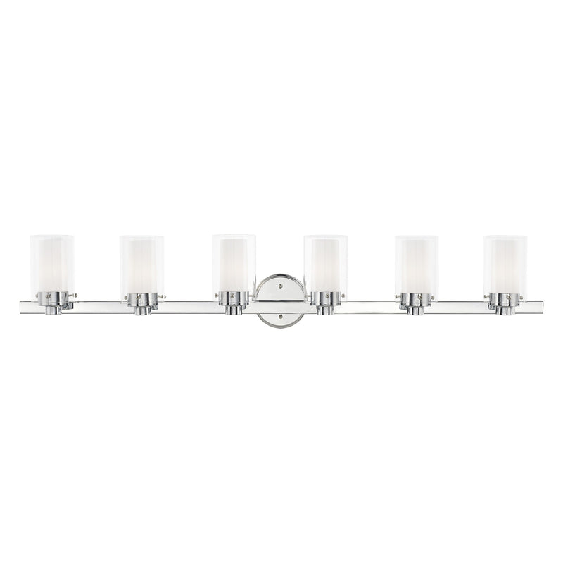 Manhattan 6-Light Bath Vanity Light in Polished Chrome