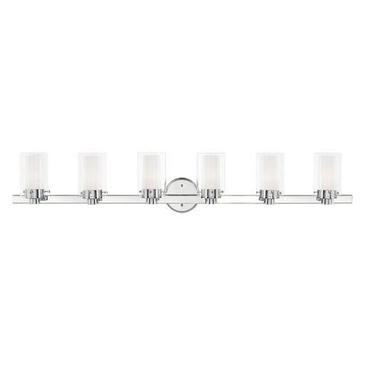 Manhattan 6-Light Bath Vanity Light in Polished Chrome
