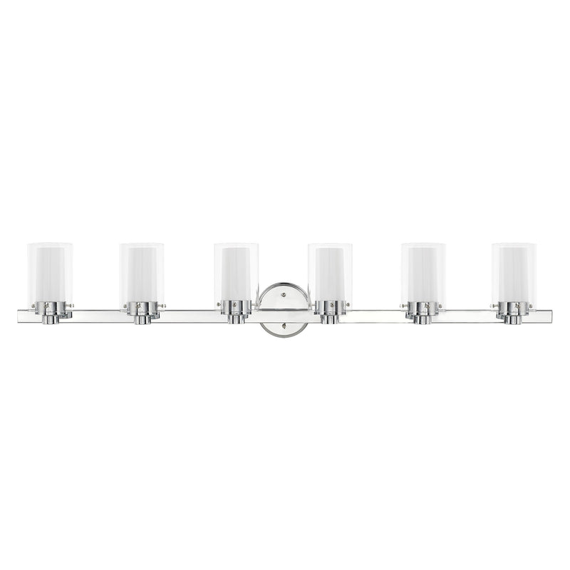Manhattan 6-Light Bath Vanity Light in Polished Chrome