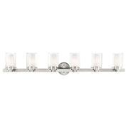 Manhattan 6-Light Bath Vanity Light in Brushed Nickel