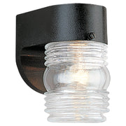 Outdoor Wall One Light Outdoor Wall Lantern in Black