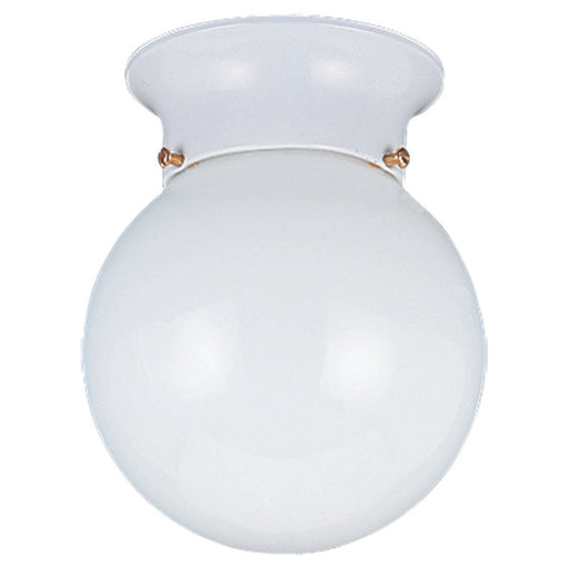 Tomkin Globe Flush Mount 5366 in White