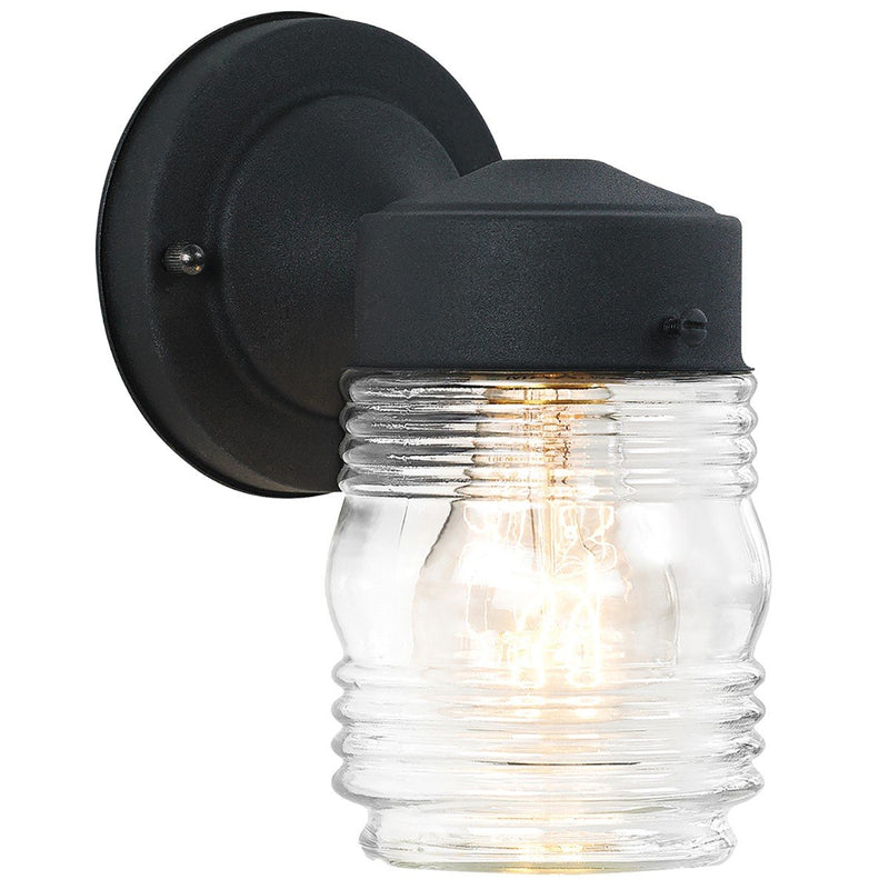 Outdoor Wall 7.5" Outdoor Wall Lantern in Black