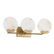 Oriya 3-Light Bath Vanity Light in Aged Brass