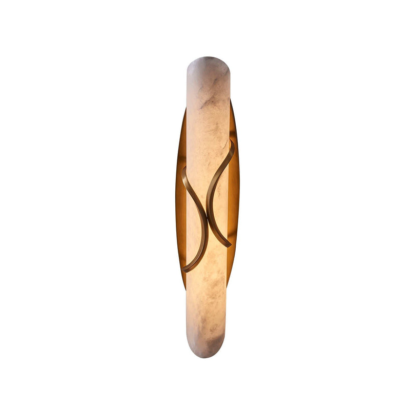 Gypsum 24-Watt LED Wall Sconce in True Brass