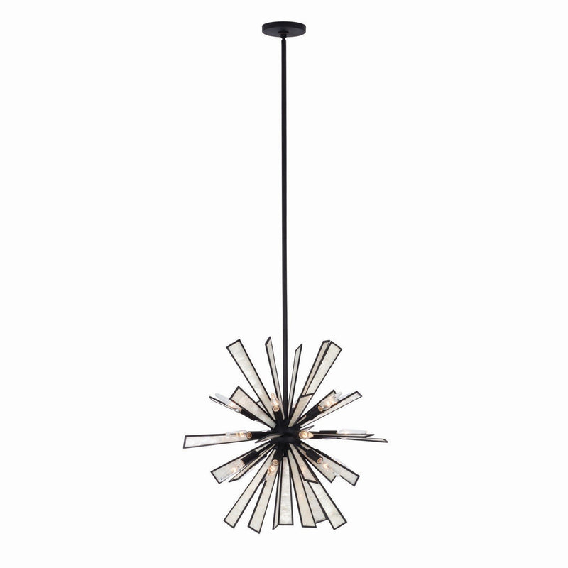 Radiance 18-Light Chandelier in Matte Black