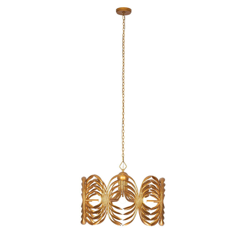 Botanica 8-Light Chandelier in Warm Gold