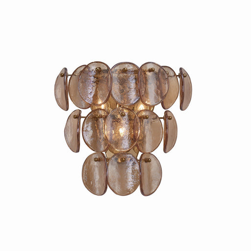 Uroko Wall Sconce in Polished Winter Brass