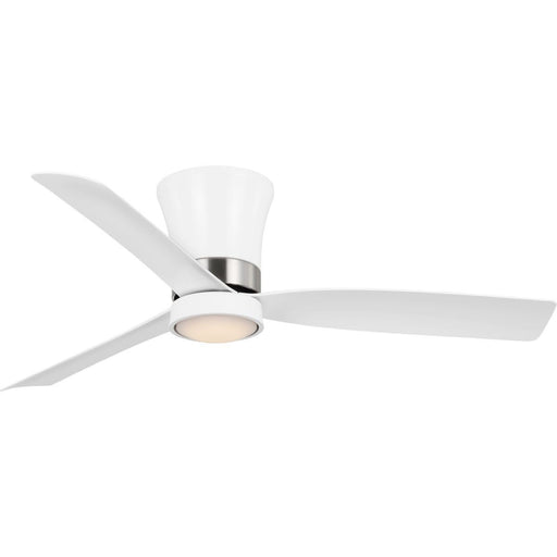 Brant 52" Outdoor Ceiling Fan with Light in Satin White