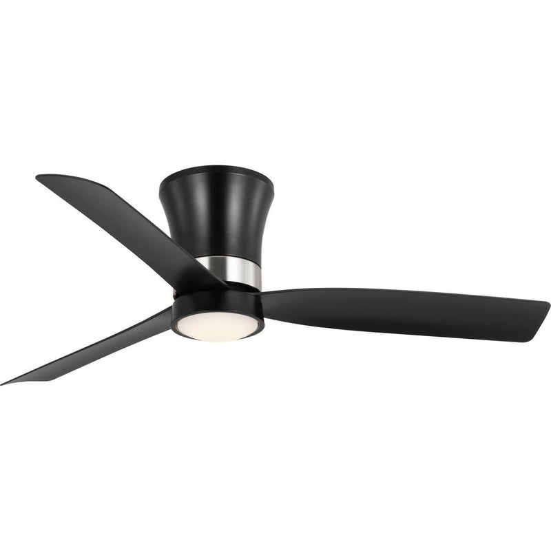 Brant 52" Outdoor Ceiling Fan with Light in Matte Black