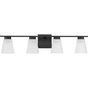 Tanner 4-Light Bath Vanity Light in Matte Black