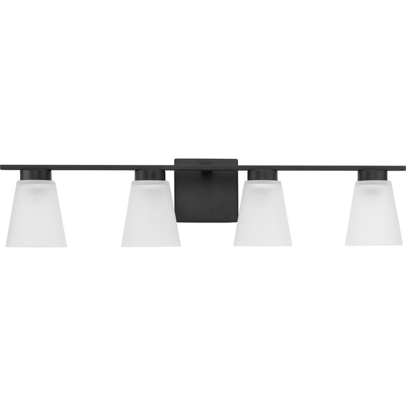 Tanner 4-Light Bath Vanity Light in Matte Black