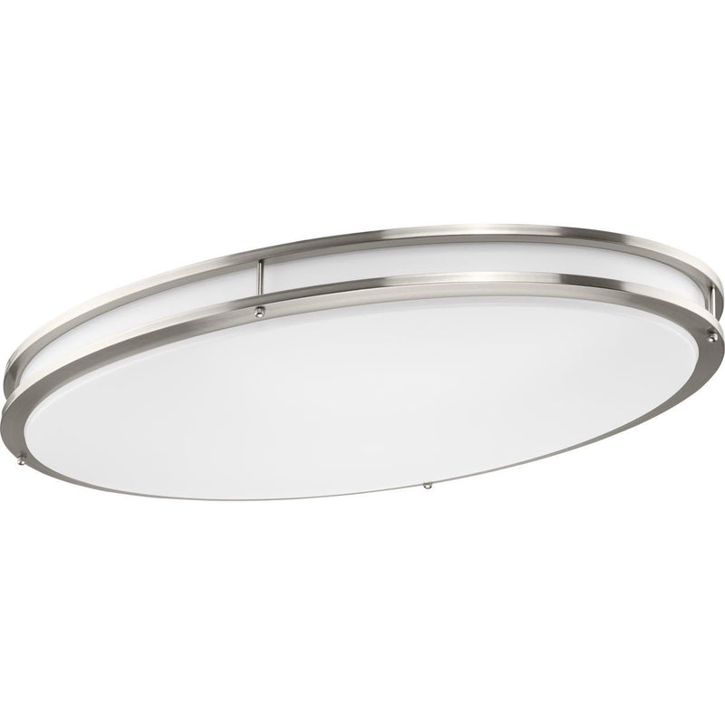 Abide Extra Large Oval LED Flush Mount in Brushed Nickel