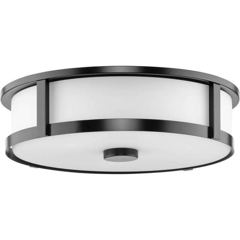 Gilliam 3-Light Flush Mount in Matte Black