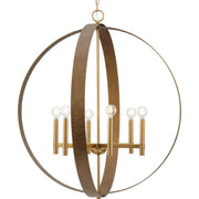 Allegheny 6-Light Pendant in Soft Gold