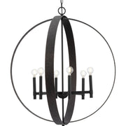 Allegheny 6-Light Pendant in Matte Black