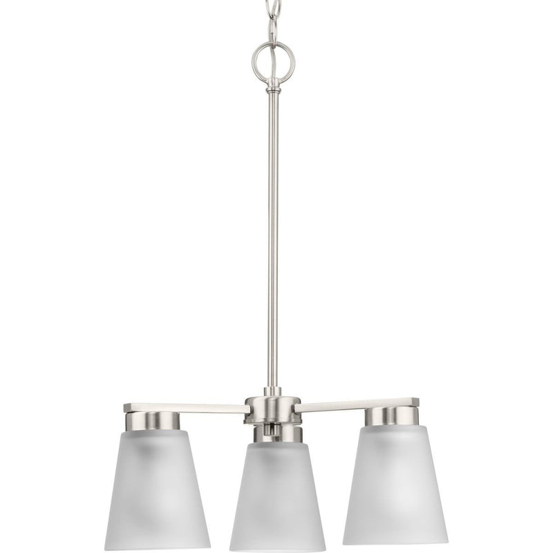 Tanner 3-Light Chandelier in Brushed Nickel