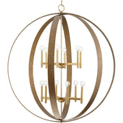 Allegheny 12-Light Pendant in Soft Gold