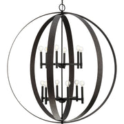 Allegheny 12-Light Pendant in Matte Black