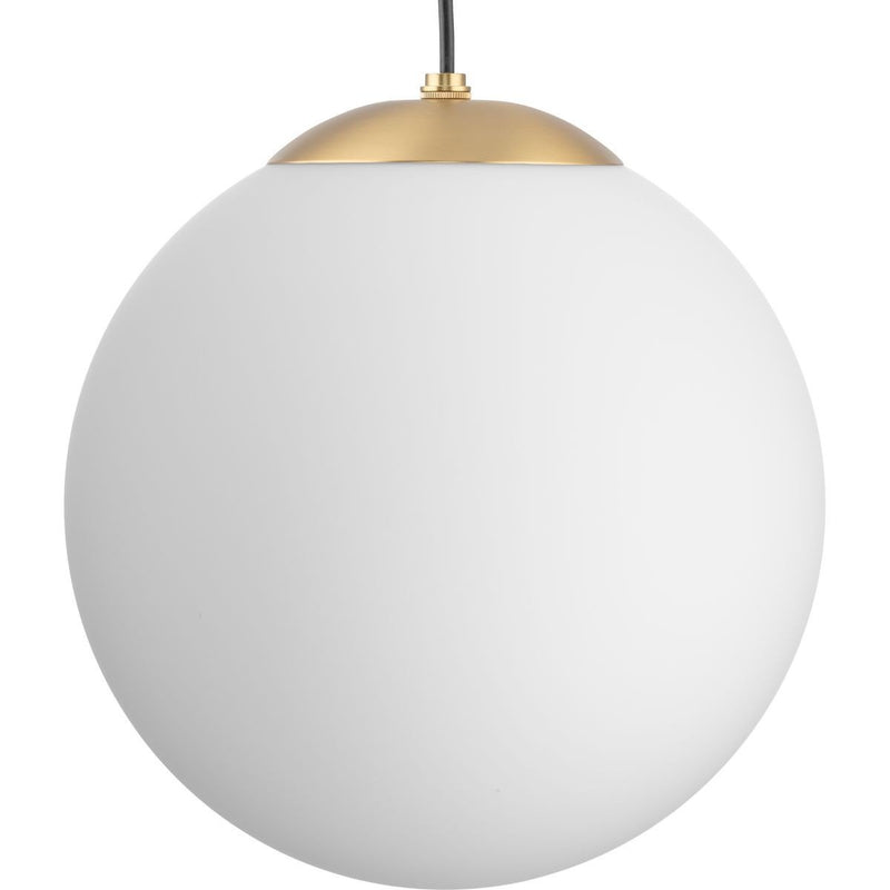 Atwell 12" Opal Globe Pendant in Brushed Bronze