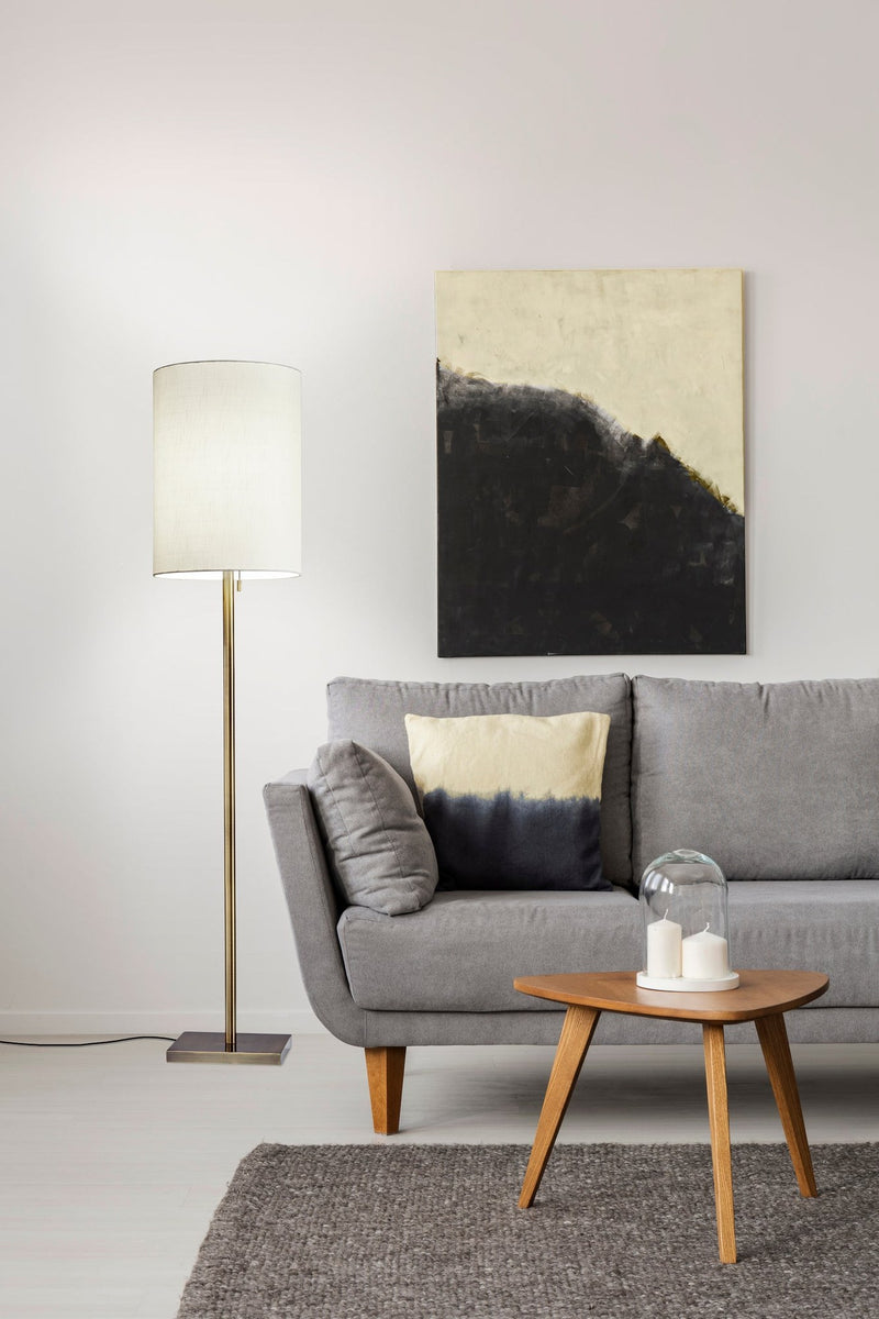 Liam Floor Lamp in Antique Brass