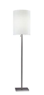 Liam Floor Lamp in Brushed Steel