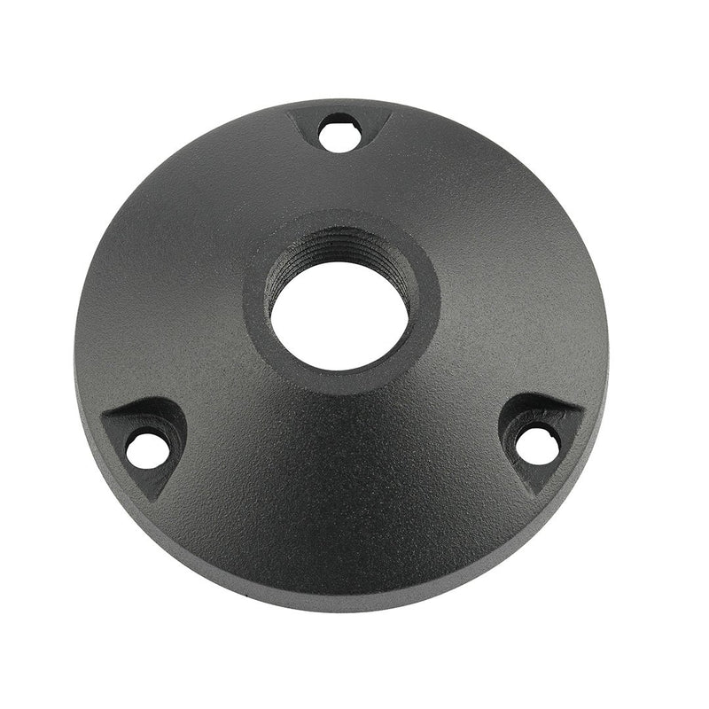 Landscape Fixture Mounting Base in Black Brass