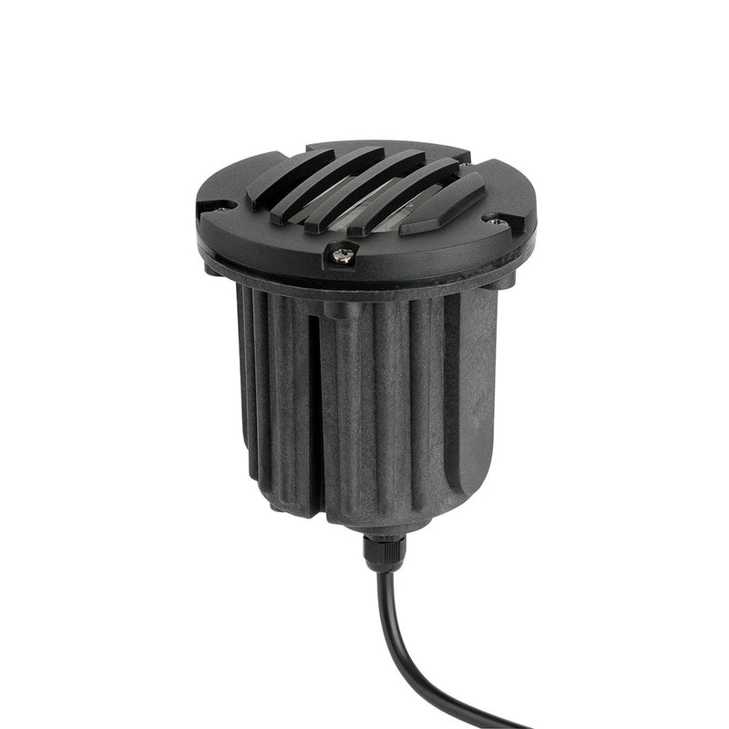 MR16 In-Ground Light with Rock Guard in Black Brass