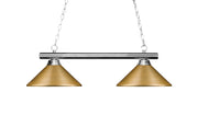 Sharp Shooter 2 Light 42" Billiard in Chrome