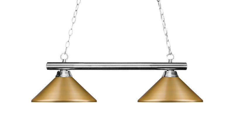 Sharp Shooter 2 Light 42" Billiard in Chrome
