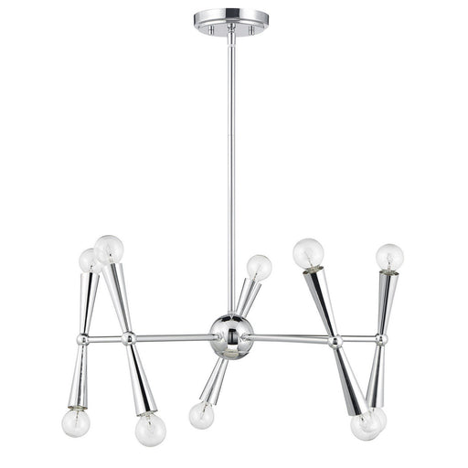 Sputnik 24" 10-Light Chandelier in Chrome