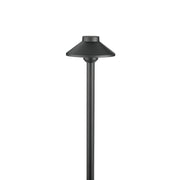 Stepped Dome 12V Path Light 19.25" in Black Brass