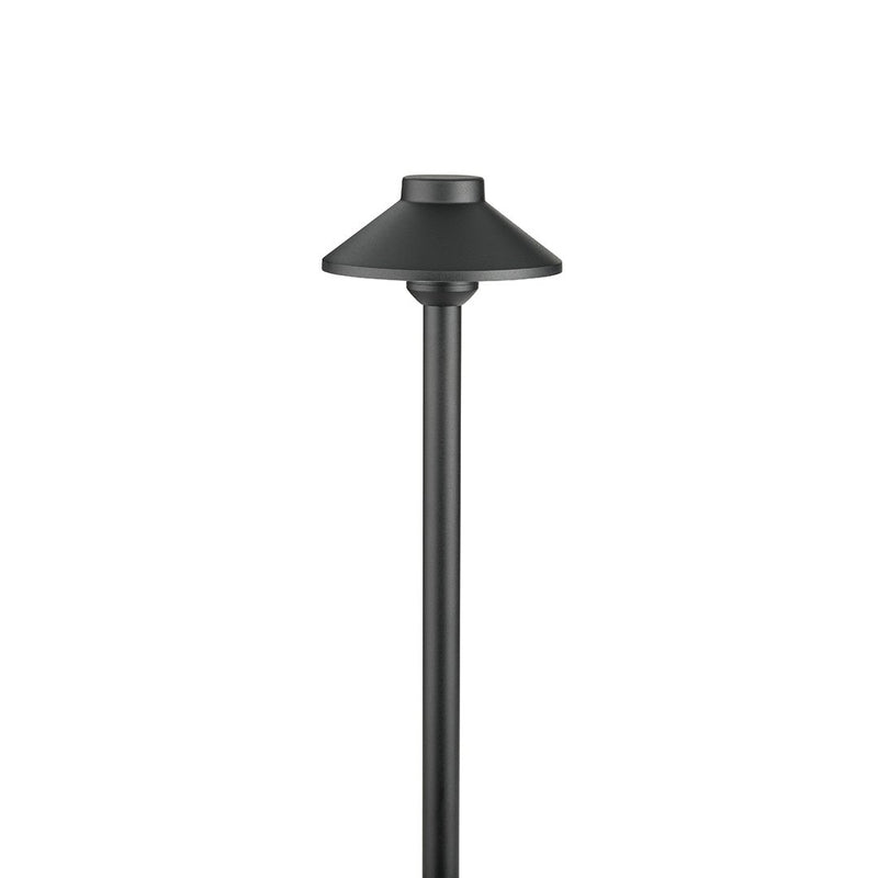 Stepped Dome 12V Path Light 19.25" in Black Brass