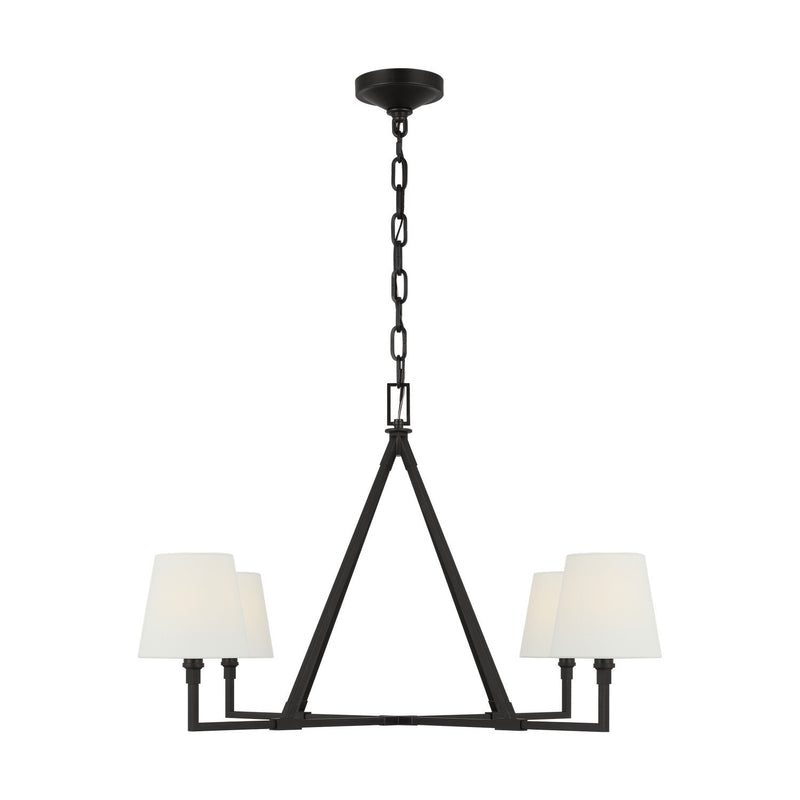 Perth 4-Light Extra Large Chandelier in Aged Iron