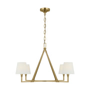 Perth 4-Light Extra Large Chandelier in Burnished Brass