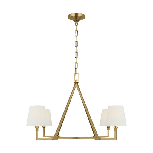 Perth 4-Light Extra Large Chandelier in Burnished Brass