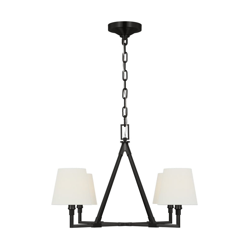 Perth 4-Light Medium Chandelier in Aged Iron