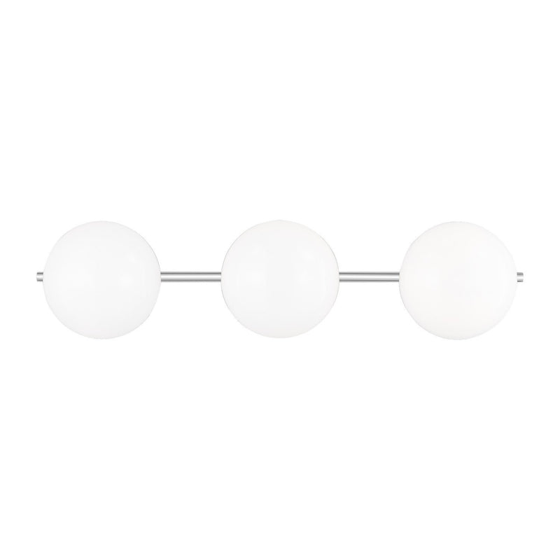Lune 3-Light Bath Vanity Light in Chrome