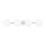 Lune 4-Light Bath Vanity Light in Chrome