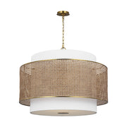 Sawyer Extra Large 4-Light Pendant in Blonde Rattan