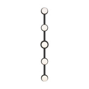 Nodes 5-Light Bath Vanity Light in Midnight Black