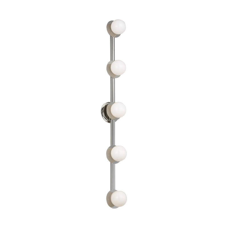 Nodes 5-Light Bath Vanity Light in Polished Nickel