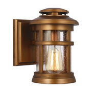 Newport Small Outdoor Wall Lantern in Natural Copper