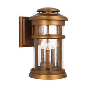 Newport Large Outdoor Wall Lantern in Natural Copper