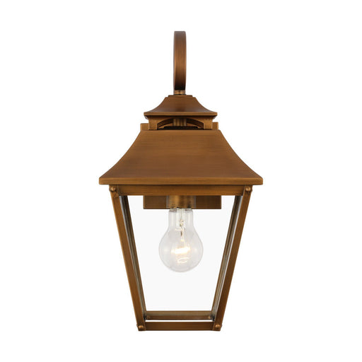 Galena Small Outdoor Wall Lantern in Natural Copper