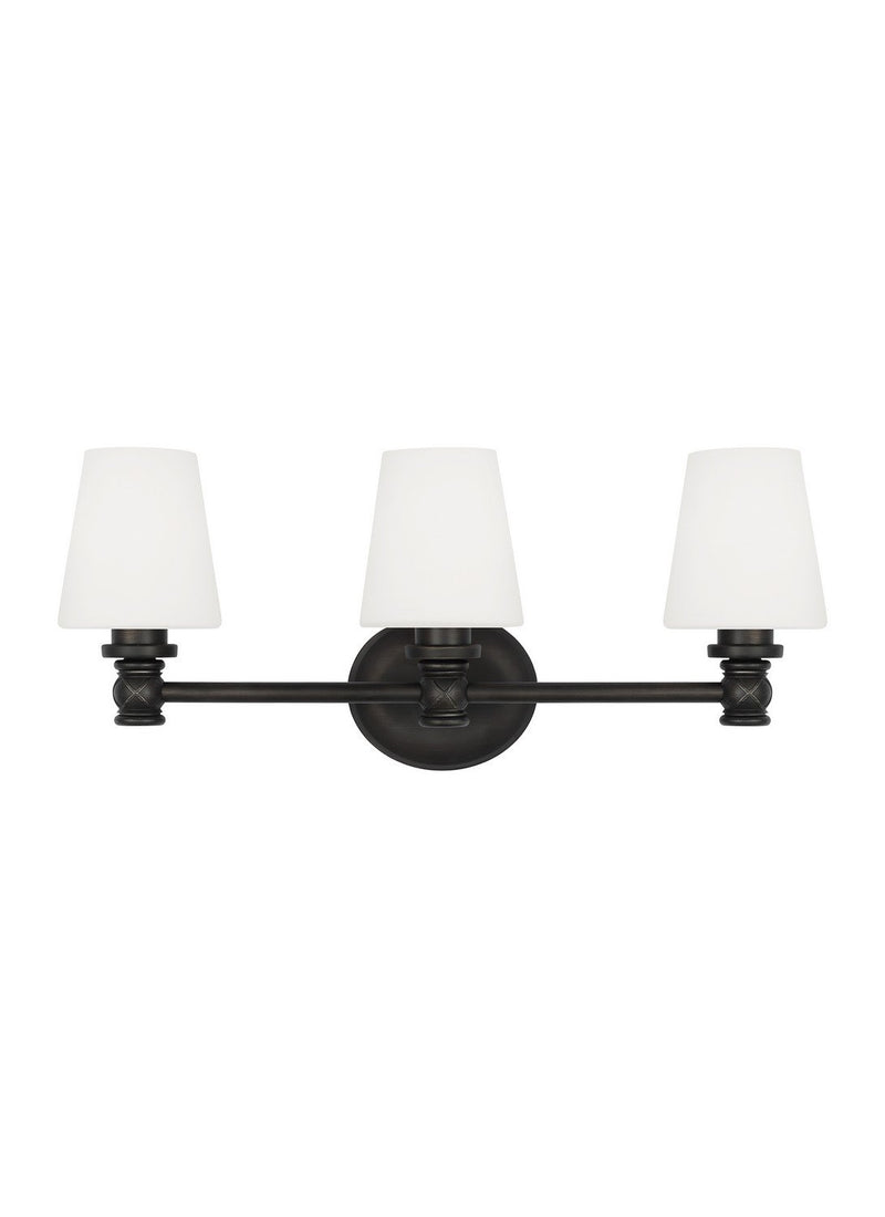 Xavierre 3-Light Bath Vanity Light in Aged Iron