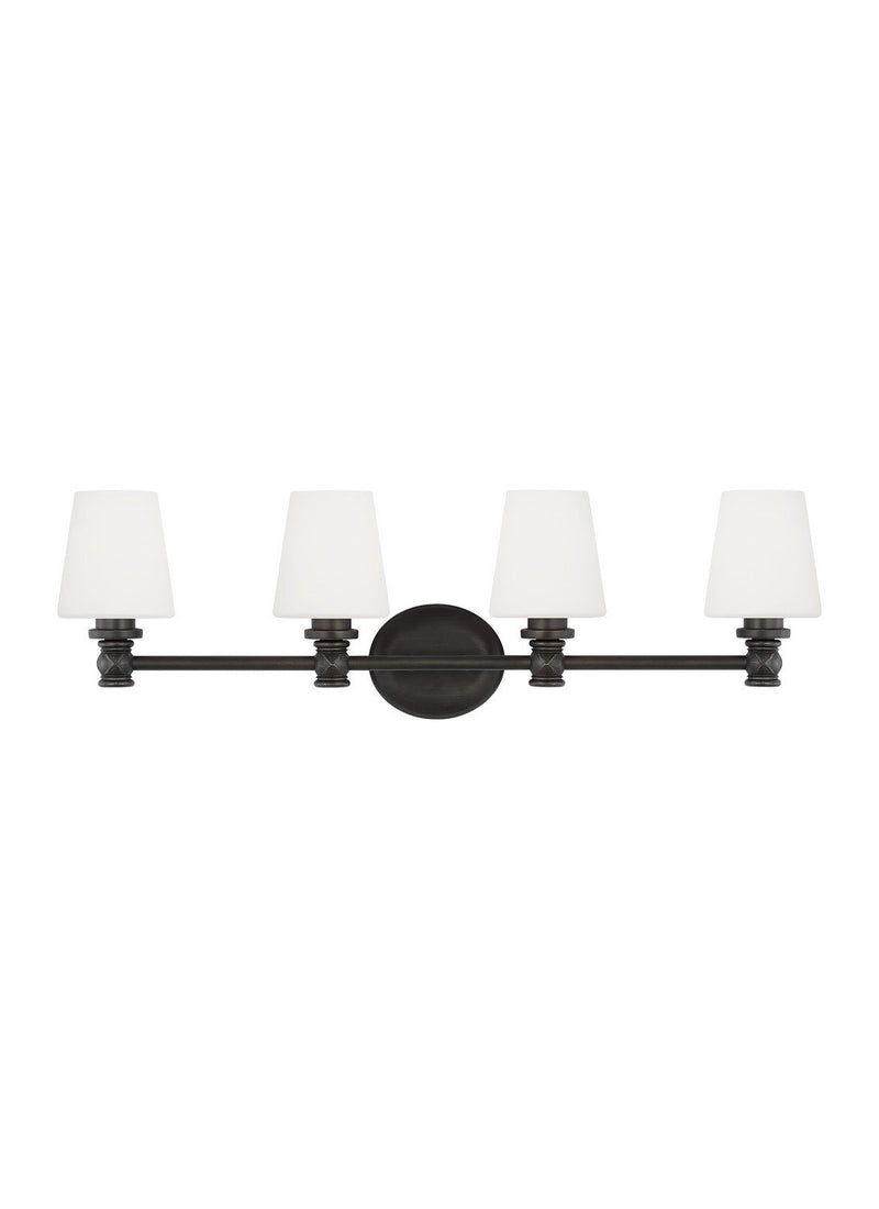 Xavierre 4-Light Bath Vanity Light in Aged Iron