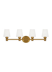 Xavierre 4-Light Bath Vanity Light in Burnished Brass