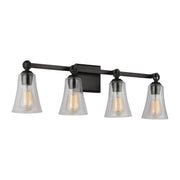 Monterro 4-Light Bath Vanity Light in Aged Iron